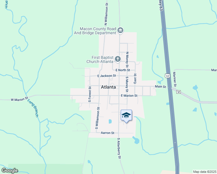 map of restaurants, bars, coffee shops, grocery stores, and more near in Atlanta