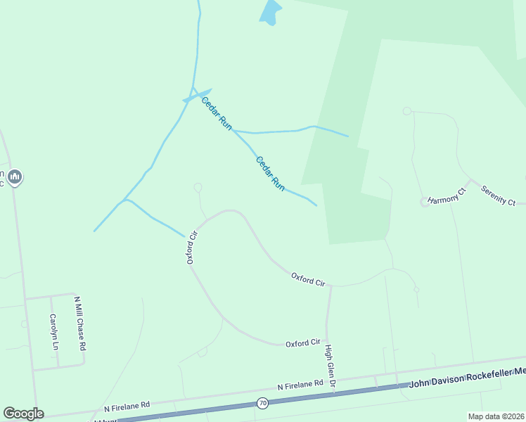 map of restaurants, bars, coffee shops, grocery stores, and more near 33 Oxford Circle in Southampton Township