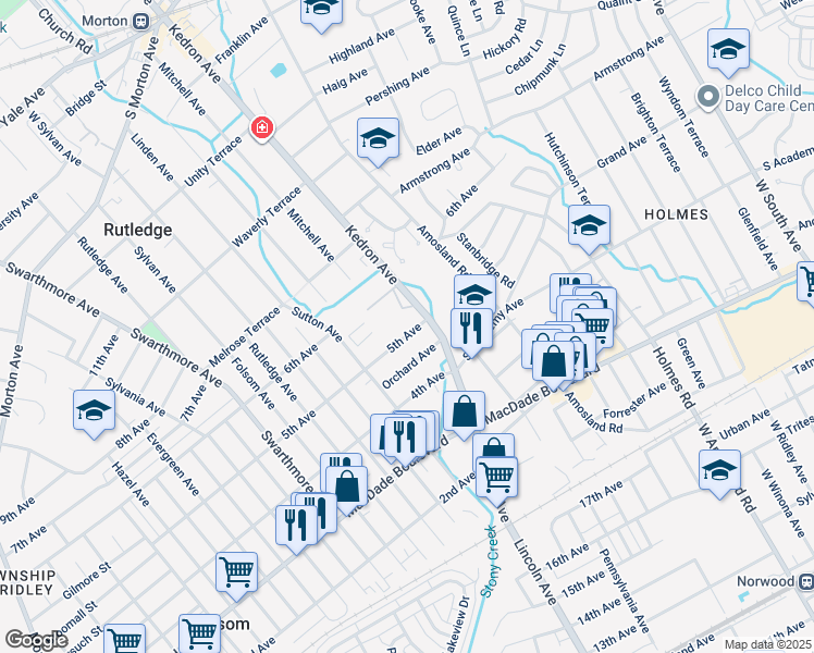 map of restaurants, bars, coffee shops, grocery stores, and more near 1819 5th Avenue in Folsom