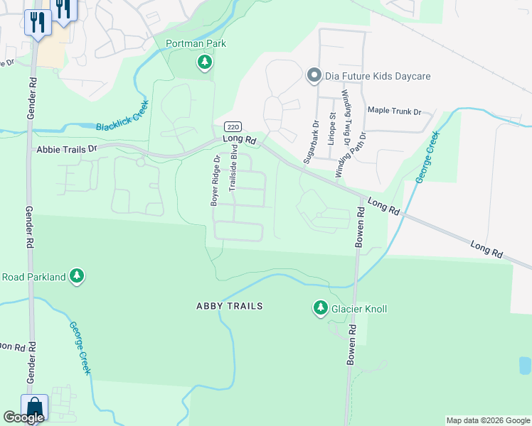 map of restaurants, bars, coffee shops, grocery stores, and more near 6920 Willow Bloom Drive in Canal Winchester