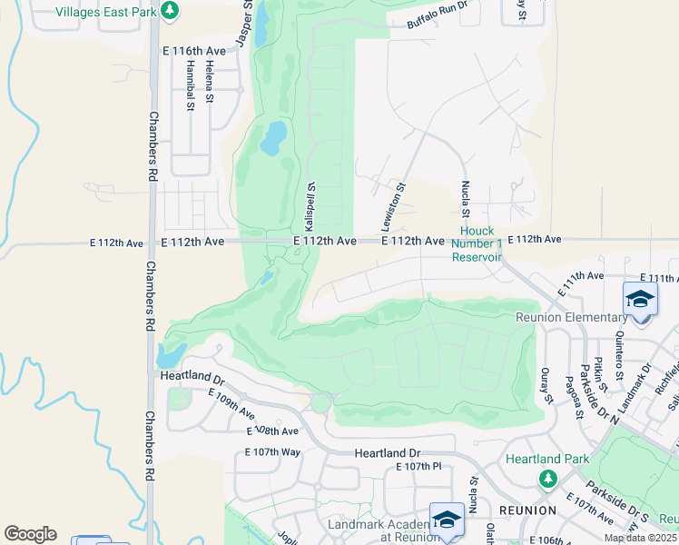 map of restaurants, bars, coffee shops, grocery stores, and more near 15800 East 112th Avenue in Commerce City