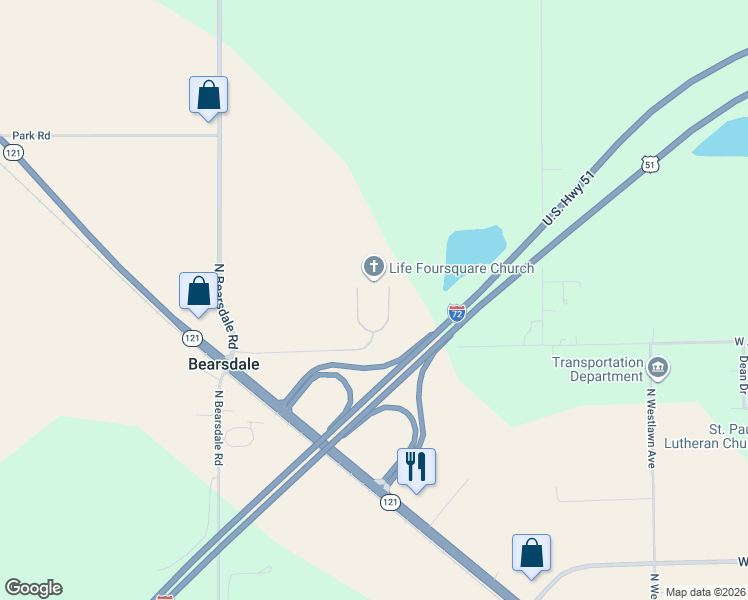 map of restaurants, bars, coffee shops, grocery stores, and more near 2954 West Ash Avenue in Decatur