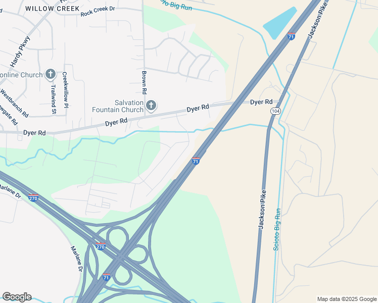 map of restaurants, bars, coffee shops, grocery stores, and more near 2862 Sussex Place Drive in Grove City