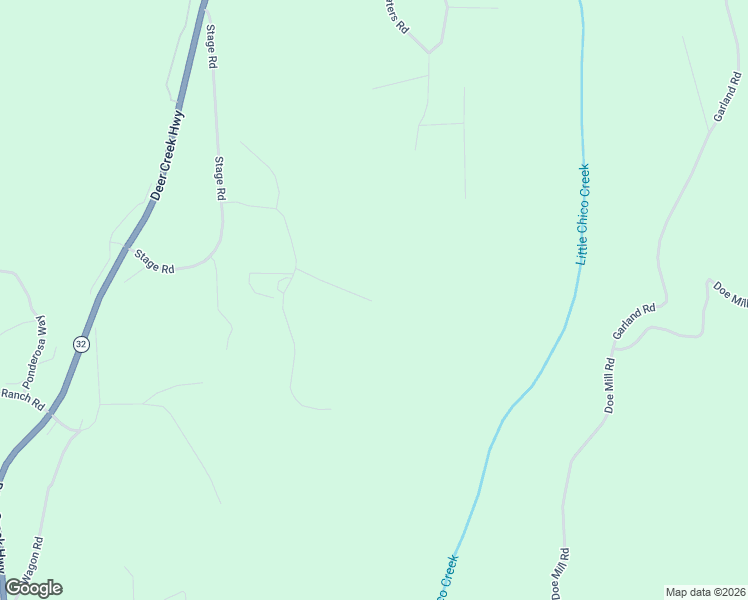 map of restaurants, bars, coffee shops, grocery stores, and more near Burgundy Lane in Forest Ranch