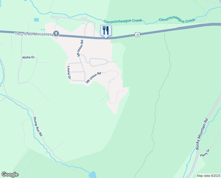 map of restaurants, bars, coffee shops, grocery stores, and more near 232 Mount Union Road in Fayetteville