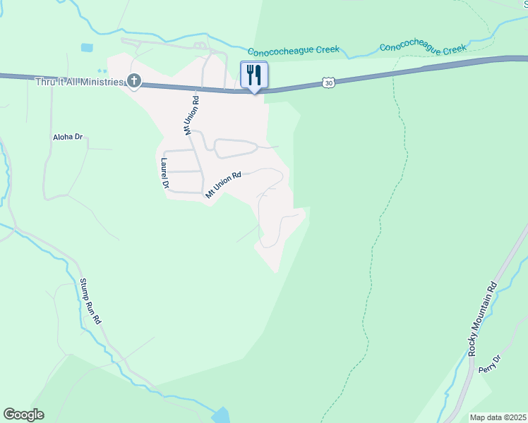map of restaurants, bars, coffee shops, grocery stores, and more near 232 Mount Union Road in Fayetteville