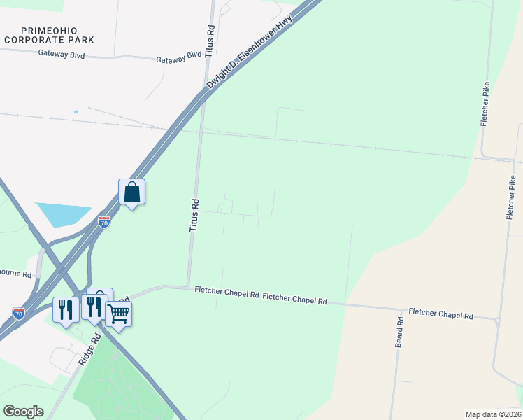 map of restaurants, bars, coffee shops, grocery stores, and more near 5229 Kerns Road in Springfield
