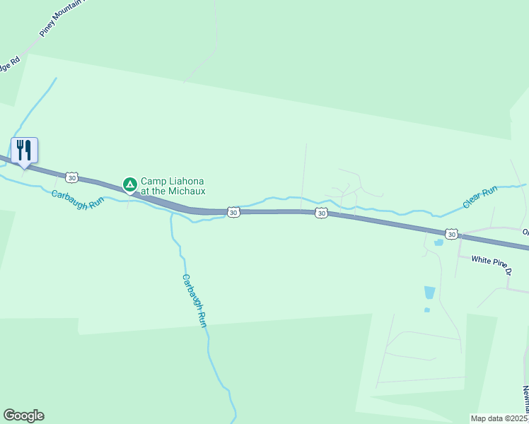map of restaurants, bars, coffee shops, grocery stores, and more near 6489 Chambersburg Road in Fayetteville