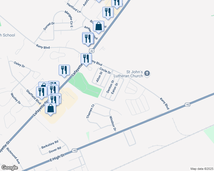 map of restaurants, bars, coffee shops, grocery stores, and more near 511 Clinton Street in London