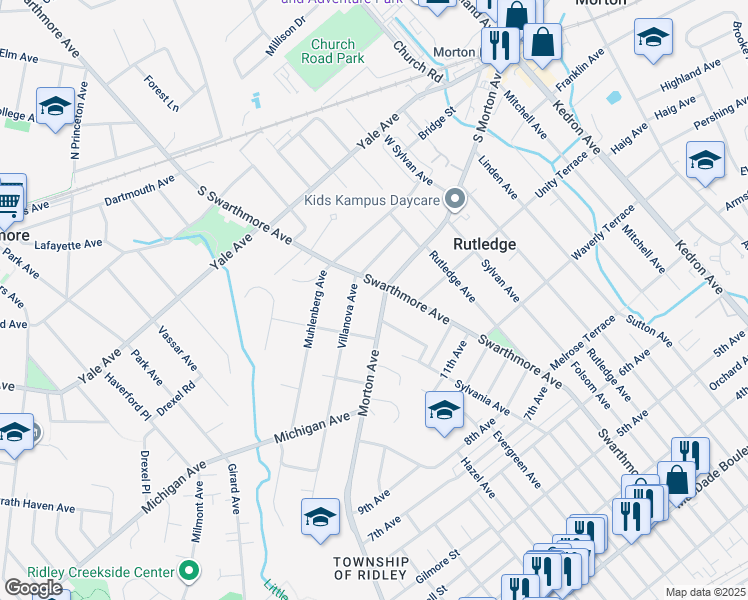 map of restaurants, bars, coffee shops, grocery stores, and more near 1149 Morton Avenue in Folsom
