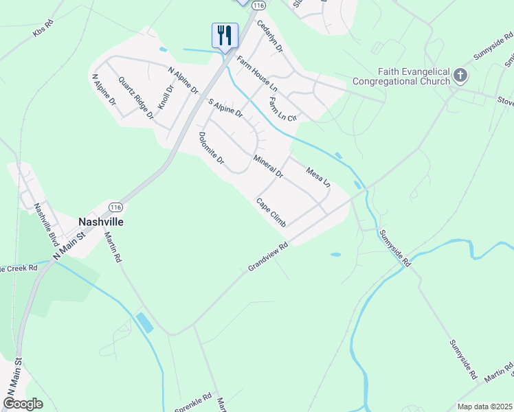 map of restaurants, bars, coffee shops, grocery stores, and more near 317 Cape Climb in York