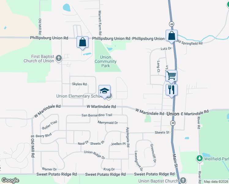 map of restaurants, bars, coffee shops, grocery stores, and more near 110 West Boitnott Drive in Englewood