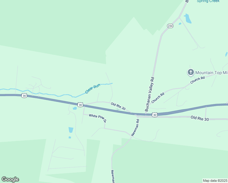 map of restaurants, bars, coffee shops, grocery stores, and more near 3465 Old Route 30 in Orrtanna