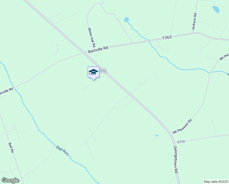 map of restaurants, bars, coffee shops, grocery stores, and more near 1642 Georgetown Road in Christiana