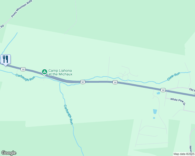 map of restaurants, bars, coffee shops, grocery stores, and more near 6461 Chambersburg Road in Fayetteville