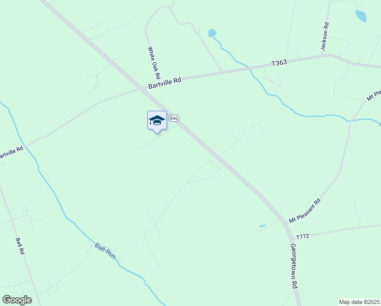 map of restaurants, bars, coffee shops, grocery stores, and more near 1642 Georgetown Road in Christiana