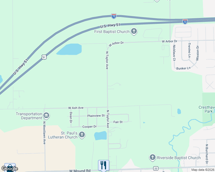 map of restaurants, bars, coffee shops, grocery stores, and more near 4378 North Taylor Avenue in Decatur