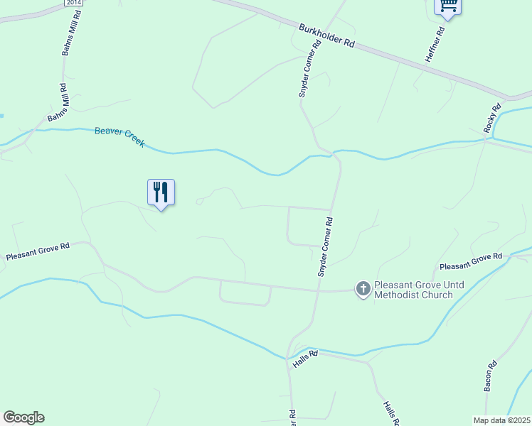 map of restaurants, bars, coffee shops, grocery stores, and more near 313 Pleasant Corner Court in Red Lion