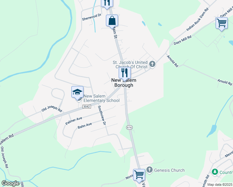map of restaurants, bars, coffee shops, grocery stores, and more near 90 West George Street in York
