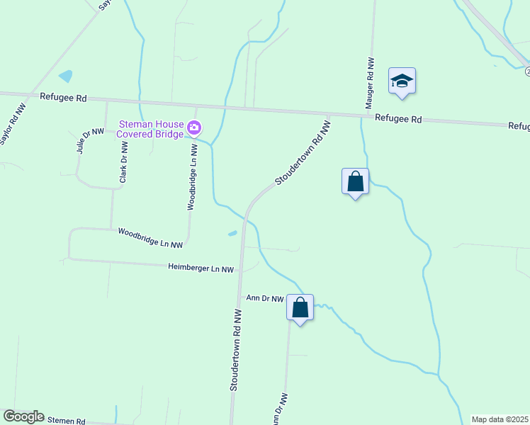 map of restaurants, bars, coffee shops, grocery stores, and more near 11668 Stoudertown Road Northwest in Baltimore