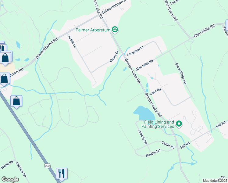 map of restaurants, bars, coffee shops, grocery stores, and more near 27 Fox Lair Lane in Thornton