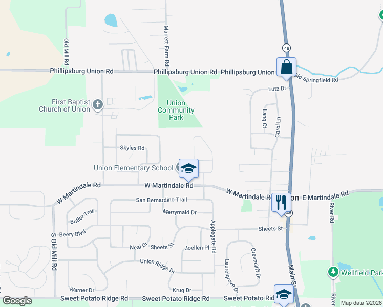 map of restaurants, bars, coffee shops, grocery stores, and more near 110 West Boitnott Drive in Englewood