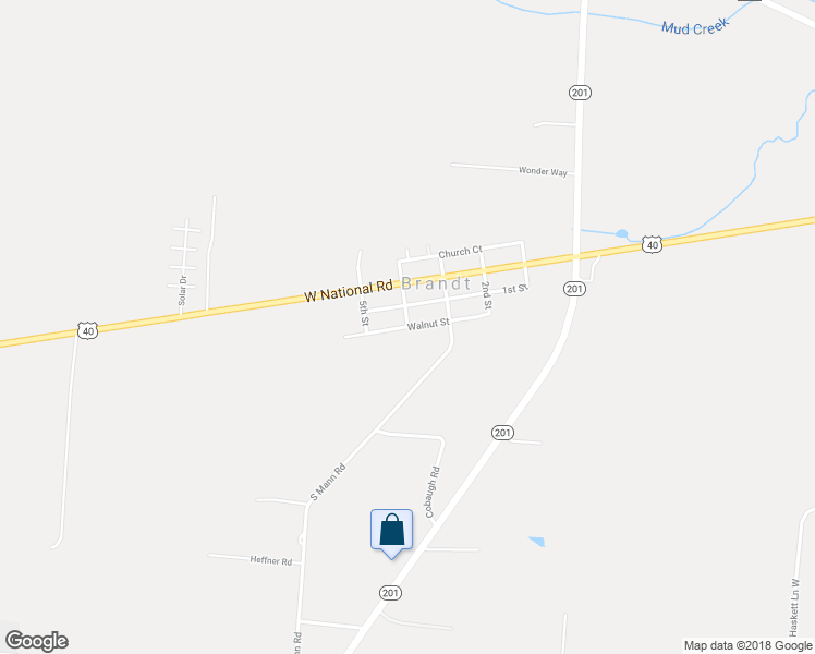 map of restaurants, bars, coffee shops, grocery stores, and more near 6718 Walnut Street in Tipp City