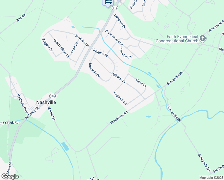 map of restaurants, bars, coffee shops, grocery stores, and more near 1245 Ledge Drive in York