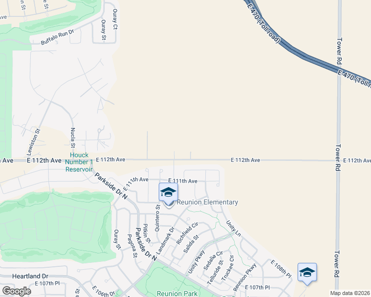 map of restaurants, bars, coffee shops, grocery stores, and more near 11246 Rifle Street in Commerce City