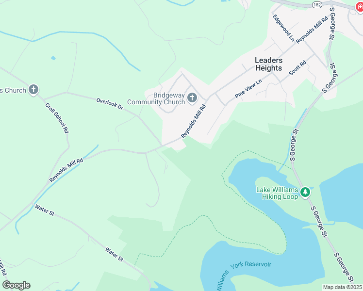 map of restaurants, bars, coffee shops, grocery stores, and more near 286 Reynolds Mill Road in York