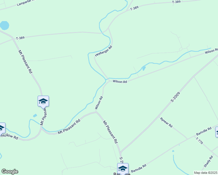 map of restaurants, bars, coffee shops, grocery stores, and more near 203 Wilson Road in Quarryville