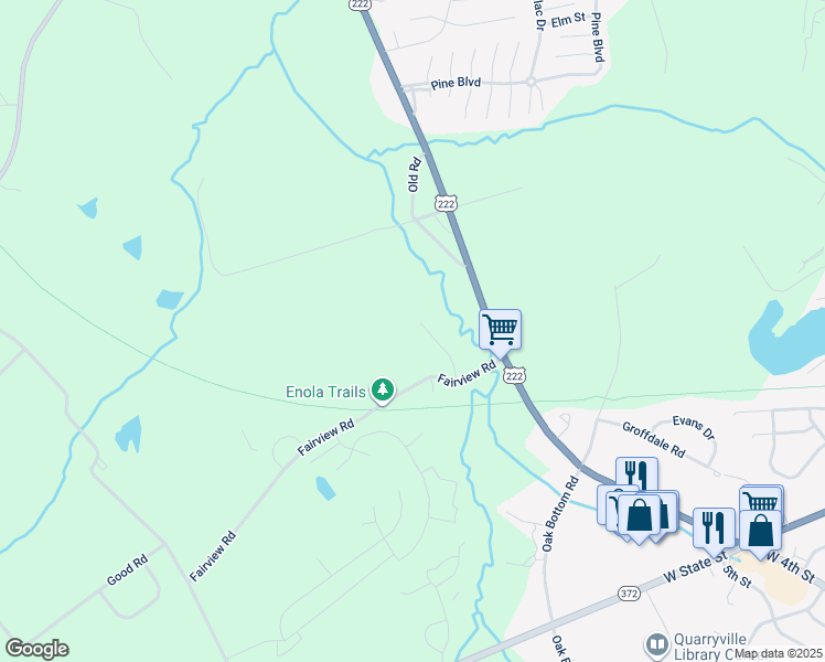 map of restaurants, bars, coffee shops, grocery stores, and more near 29 South Fork Place in New Providence