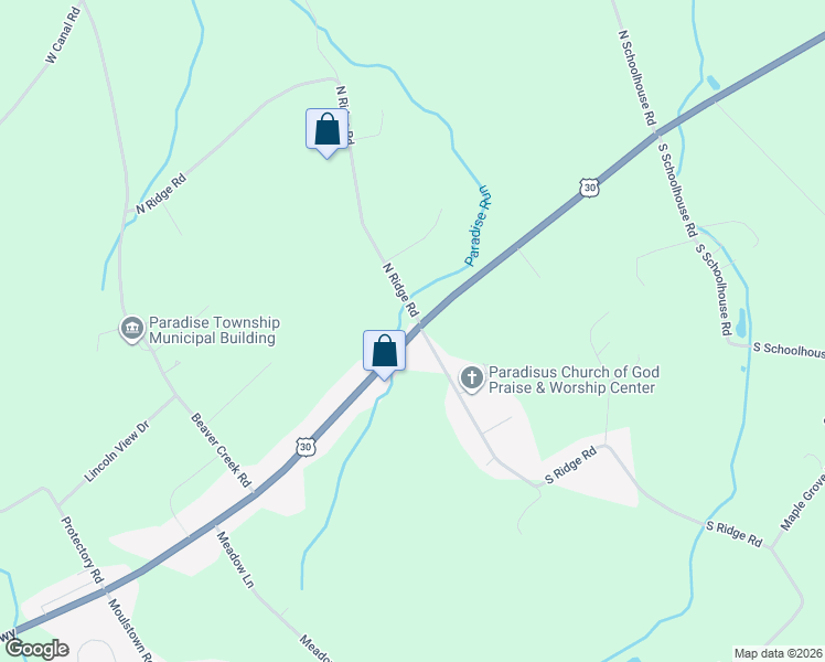 map of restaurants, bars, coffee shops, grocery stores, and more near 7321 Lincoln Highway in Thomasville