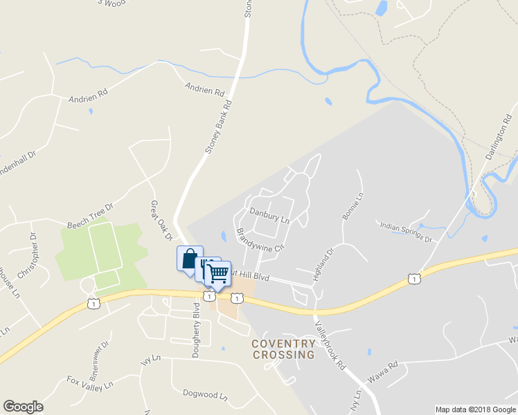 map of restaurants, bars, coffee shops, grocery stores, and more near 325 Danbury Court in Chester Heights