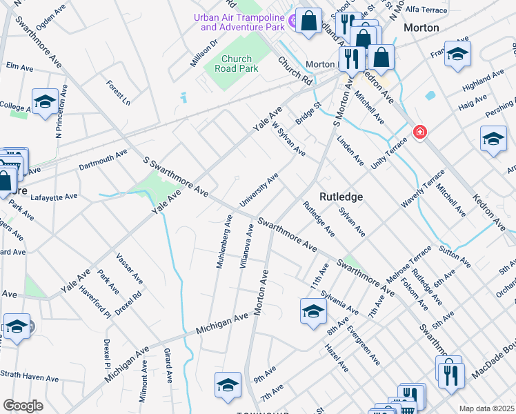map of restaurants, bars, coffee shops, grocery stores, and more near 1203 Villanova Avenue in Folsom