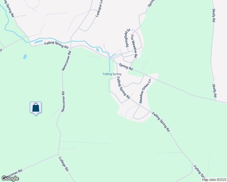 map of restaurants, bars, coffee shops, grocery stores, and more near 1518 Park Terrace Drive in Chambersburg