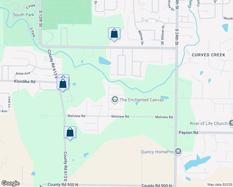 map of restaurants, bars, coffee shops, grocery stores, and more near 1825 Amber Avenue in Quincy
