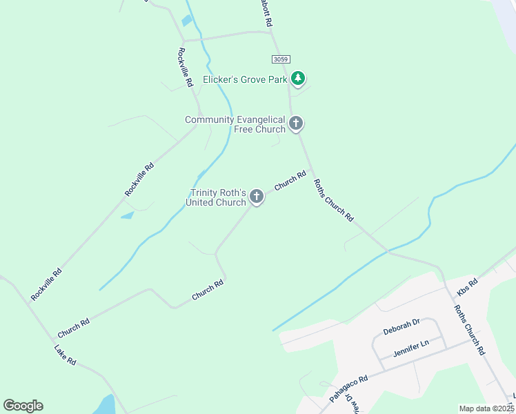 map of restaurants, bars, coffee shops, grocery stores, and more near 6417 Church Road in Spring Grove