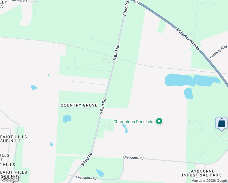 map of restaurants, bars, coffee shops, grocery stores, and more near 1212-1276 South Bird Road in Springfield