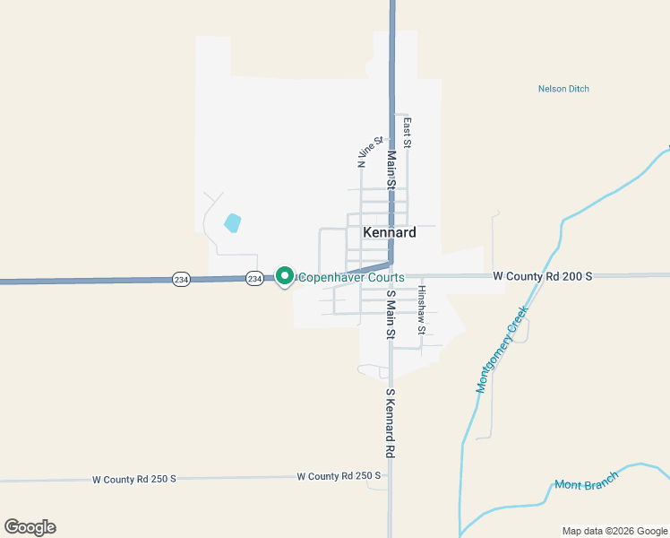 map of restaurants, bars, coffee shops, grocery stores, and more near 110 Sampson Street in Kennard