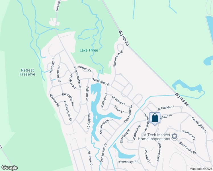map of restaurants, bars, coffee shops, grocery stores, and more near 2 Chatham Place in Southampton Township