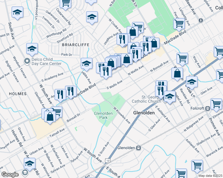 133 South Wells Avenue, Glenolden PA Walk Score