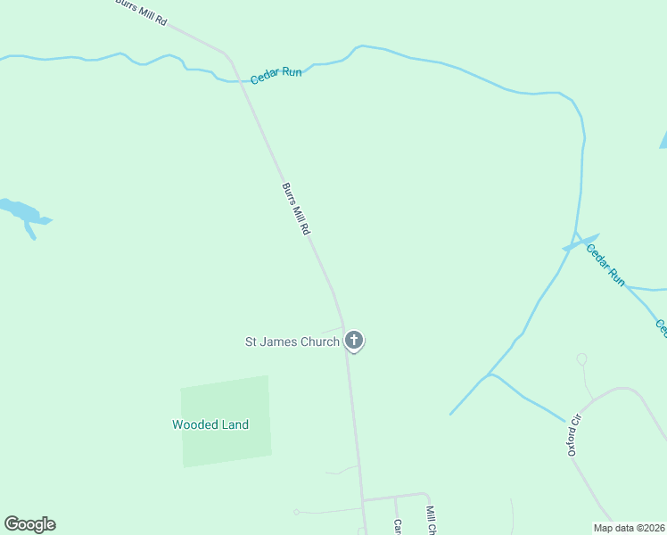 map of restaurants, bars, coffee shops, grocery stores, and more near 105 Burrs Mill Road in Southampton Township