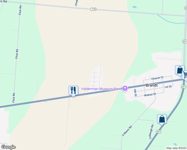 map of restaurants, bars, coffee shops, grocery stores, and more near 134 Solar Drive in Tipp City