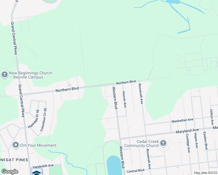 map of restaurants, bars, coffee shops, grocery stores, and more near 405 Northern Boulevard in Berkeley Township