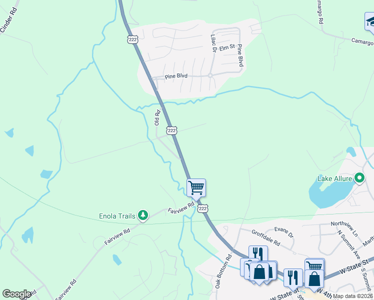 map of restaurants, bars, coffee shops, grocery stores, and more near 2380 Beaver Valley Pike in New Providence
