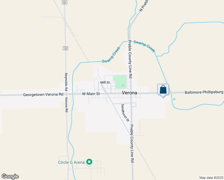 map of restaurants, bars, coffee shops, grocery stores, and more near in Verona