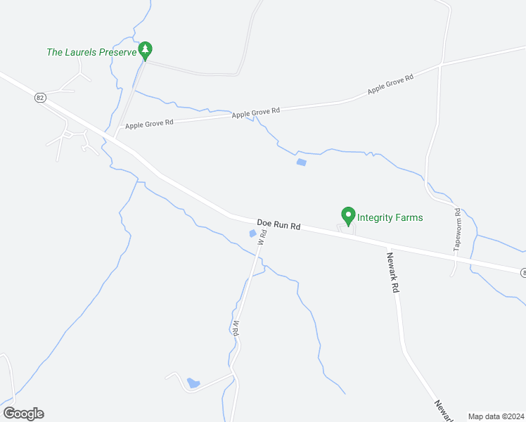 map of restaurants, bars, coffee shops, grocery stores, and more near 1399 Doe Run Road in Coatesville
