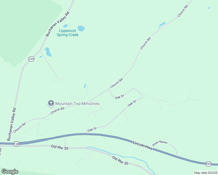 map of restaurants, bars, coffee shops, grocery stores, and more near 456 Church Road in Orrtanna