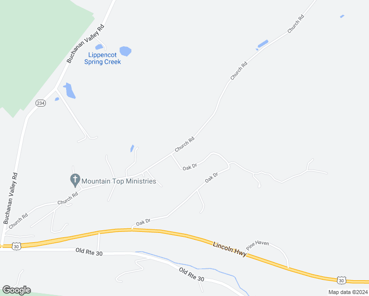 map of restaurants, bars, coffee shops, grocery stores, and more near 495 Church Road in Orrtanna